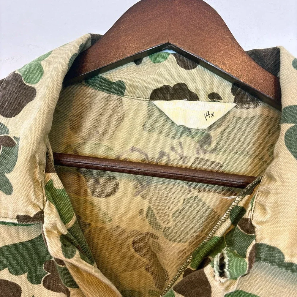 Vintage Ranger Duck Camo Hunting Chore Jacket